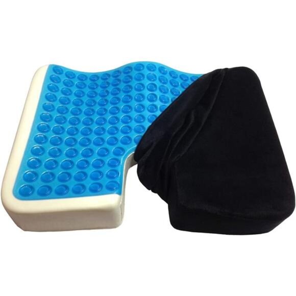 gel memory foam seat cushion orthopedic coccyx pillow tailbone pain relief chair - Picture 1 of 7
